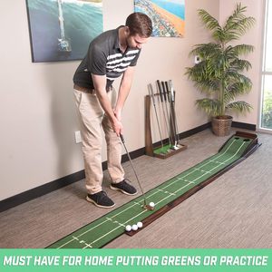 Support de putter de golf en bois de qualité supérieure, présentoir d'intérieur pour 6 clubs, disponible en noir, brun naturel, blanc - Product Image 5