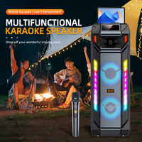 Altavoz Bluetooth SING-E ZQS8271 Dual de 8 Pulgadas con RGB, Micrófono y Control Remoto, También Funciona como Soporte para Teléfono, Suministro Directo de Fábrica, Envío Rápido Disponible
