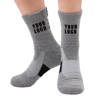 Chaussettes de sport avec logo personnalisé pour hommes Chaussettes de marathon de course de haute qualité Chaussettes de sport personnalisées pour le basket-ball et le cyclisme avec logo
