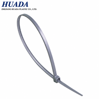 Attaches en nylon PA66 gris RAL 7035 en gros, 100 pièces par sac, service de personnalisation du logo, 2,5 mm, 3,6 mm, 4,8 mm, approvisionnement en vrac, attaches de câble en nylon