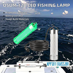 Lumière de pêche LED submersible RGB 12V personnalisée pour la pêche à la carpe en eau profonde, indice de protection IP68, CRI élevé 90, longue durée de vie 3000 heures, lumières de pêche pour poissons - Product Image 3