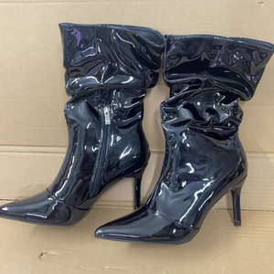 Bottes hautes mi-mollet 8,5 cm à talon aiguille pour femme – Nouvelle collection tendance - Product Image 6