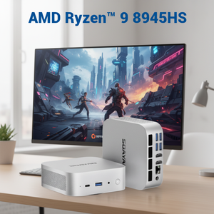 Mini PC para Juegos <span class=keywords><strong>AMD</strong></span> <span class=keywords><strong>Ryzen</strong></span> <span class=keywords><strong>9</strong></span> 8945HS 8845HS 8745HS, 32 GB DDR5, 1 TB NVMe SSD, Win 11 Pro, Linux, WiFi6, BT5.2, Garantía de <span class=keywords><strong>3</strong></span> Años - Product Image 1