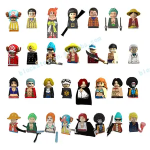 KT1008 KT1013 XP036-041Luffy Neue Welt Stunden Geschichte Teufel Sauron Nami Teil Roronoa Mini-Bausteine Figuren Kinderspielzeug