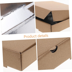 Boîte à pizza jetable écologique de qualité alimentaire avec impression personnalisée, doublure en éponge, laminage mat pour l'emballage à emporter des restaurants - Product Image 6