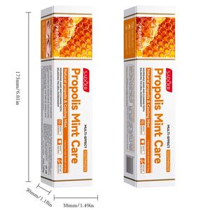 Prévient et réduit le tartre Rafraîchit l'haleine Gomme de miel Dentifrice Soins bucco-dentaires naturels à la <span class=keywords><strong>propolis</strong></span> et à l'extrait de menthe rafraîchissante - Product Image 2