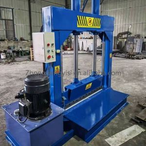 Industrial <b>Hydraulic</b> Rubber <b>Cutter</b> Heavy Duty <b>Hydraulic</b> Rubber Cutting Machine for Rubber Recycling Factory Use - Product Image 2