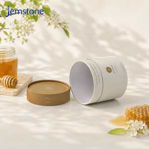 กล่องบรรจุภัณฑ์ทรงกระบอกทำจากกระดาษคราฟท์สำหรับชา กาแฟ น้ำผึ้ง ราคาขายส่งจำนวนมาก กล่องกระดาษรีไซเคิลได้ หลอดกระดาษแบบกำหนดเอง - Product Image 4