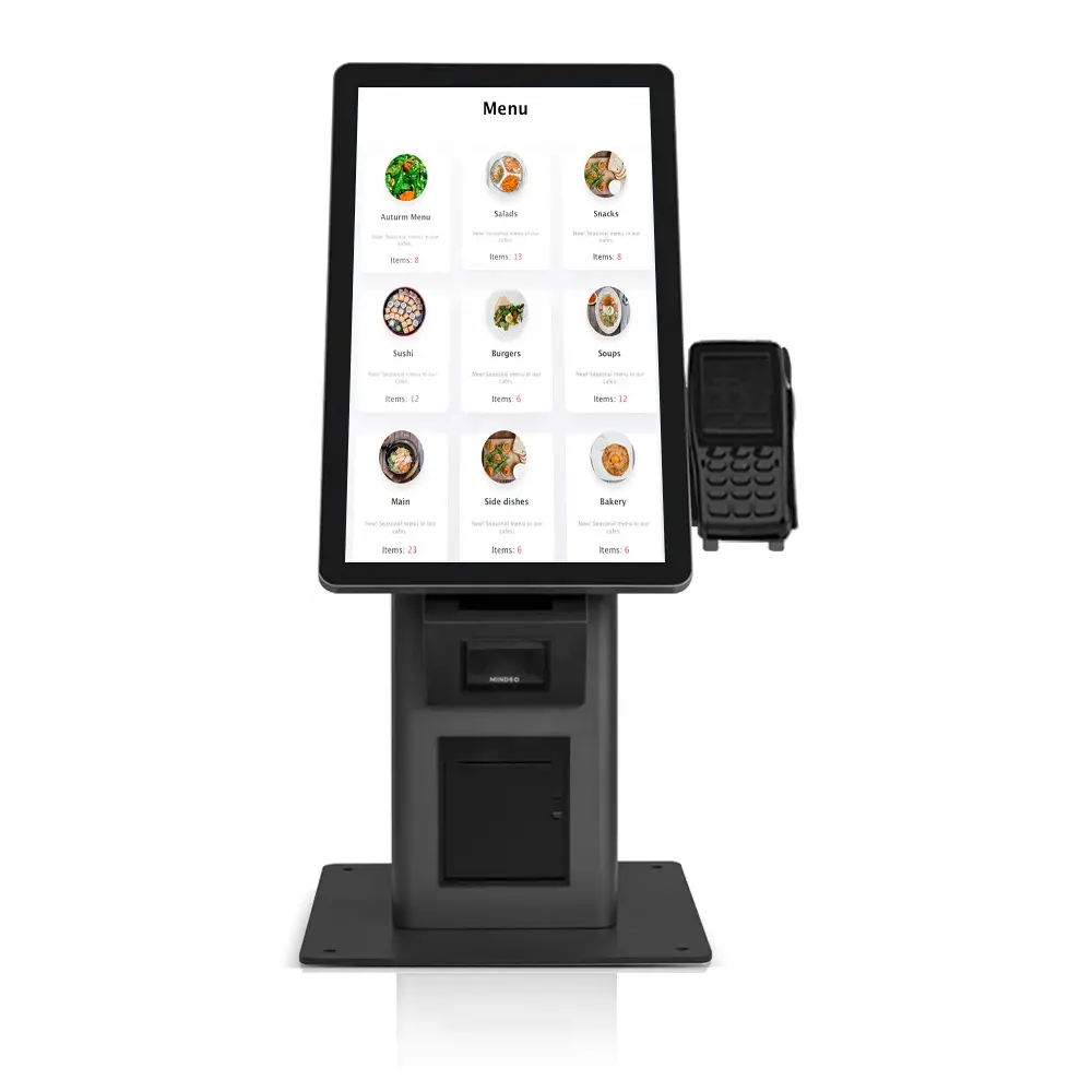 Fast Food che ordina Self Machine ristorante che ordina uso bancario chiosco auto-ordinante da 21.5 pollici