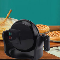 22878 Mini petit déjeuner gaufrier oeuf gâteau moule antiadhésif Mini gaufrier électrique en acier inoxydable contrôle électronique anglais
