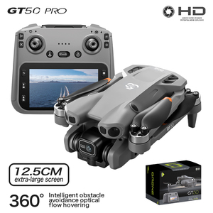 Dron RC GT50 con Pantalla, 480P HD, Transmisión de 100m, Evitación de Obstáculos, Fotografía Aérea, Quadcopter con Motor sin Escobillas, Control Remoto - Product Image 2