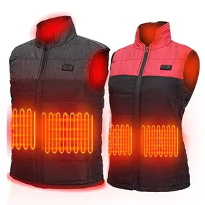 Custom Made New Winter heated motorbike vest 12v USB and Battery Thermal scorched unisex heated vest for women's man Out Work