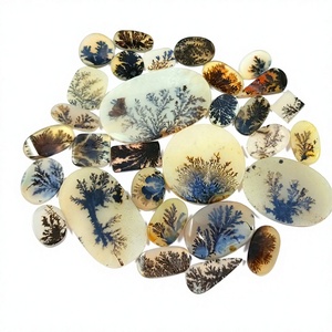 Radha Arts Cabochon d'Agate Dendritique Naturelle, Cristal de Guérison, Quartz, Pierre Précieuse en Vrac pour la Vente en Gros, Poli, pour Chakra, Spiritualité et Reiki - Product Image 1