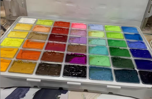 Ensemble de peinture <span class=keywords><strong>gouache</strong></span> 42 couleurs 80 ml, idéal pour les débutants et les étudiants en art, outils de peinture artistique spéciaux - Product Image 6