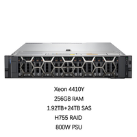 Nuevo Servidor en Rack 2U PowerEdge R760XS Xeon 4410Y con 256 GB de Memoria, SSD de 1.92 TB + 24 TB SAS, Intercambio en Caliente, RAID H755, Fuente de Alimentación de 800 W, Personalizable