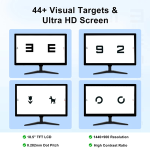Tabela de Acuidade <span class=keywords><strong>Visual</strong></span> Digital LED LCD de 19,5 polegadas, Preta ou Branca, Equipamento de Optometria, Monitor de Teste Óptico - Product Image 6