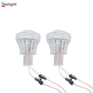 프로그래밍 가능한 RGB 카보숑 픽셀 라이트, 테마 파크 및 카니발 놀이기구에서 다이내믹 조명을 위한 45mm 9LED DC24V 실외 모듈 - Product Image 1