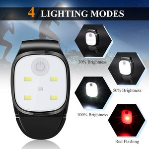 2 mini lampes LED à clip, rechargeables par USB, réglables, petites lampes de poche, <span class=keywords><strong>accessoires</strong></span> <span class=keywords><strong>pour</strong></span> <span class=keywords><strong>la</strong></span> course en extérieur et les chaussures - Product Image 3