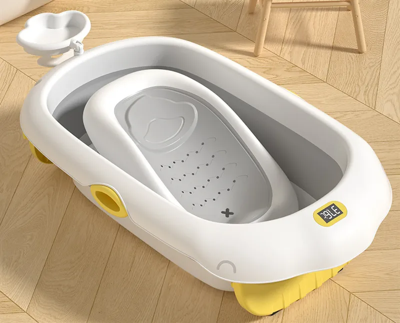 Складная ванна для детей и новорожденных с температурой для домашнего использования