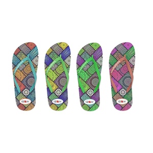 รองเท้าแตะผู้หญิง Nicecin ลายพิมพ์ดอกไม้ Paisley แบบกำหนดเอง รองเท้าแตะชายหาดแบบนุ่ม EVA รองเท้าแตะฤดูร้อน OEM ODM - Product Image 2
