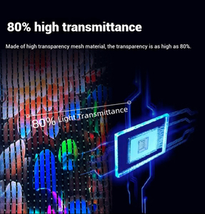 Nieuwste Transparante <span class=keywords><strong>LED</strong></span>-scherm P25/P20 IP65 SDK OEM voor luchthavens & welkomstdisplays in winkels en buitenreclame - Product Image 3