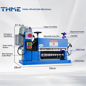 Elektrikli 38mm Otomatik Tel Kesme ve Soyma Makinesi, Hurda Bakır Geri Dönüşümü için Tel Soyucu - Product Image 3