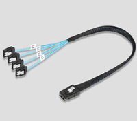 Cable Adaptador de Datos de Alta Calidad al por Mayor, Controlador Mini SAS de 36 Pines (SFF-8087), Cable Revolution 4 SATA de 7 Pines