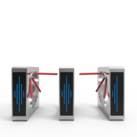 Torniquete Trípode de Acero Inoxidable IP65 con Control de Acceso Biométrico, Puerta Giratoria de Tres Patas para Gimnasio