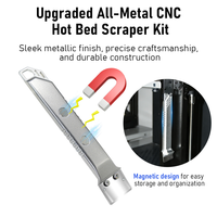 Alat Pembersih Hot Bed Printer 3D YouQi, Kit Scraper Berbahan Logam CNC, Pisau SK5 & Gagang Aluminium Alloy, Penyimpanan Magnetik
