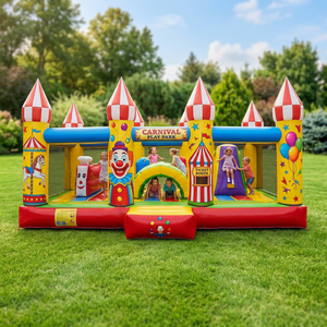 Castillo Inflable Balorama con Toboganes y Zona de Juegos - 3x4x3m, PVC Resistente, Modelo 90114 para Fiestas y Eventos Infantiles, Interior/Exterior - Product Image 3