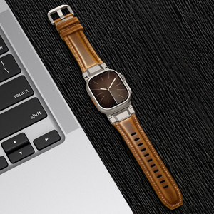 Nouveau bracelet en cuir pour <span class=keywords><strong>Apple</strong></span> <span class=keywords><strong>Watch</strong></span> Ultra 10 9 8 <span class=keywords><strong>7</strong></span>, style vintage Crazy Horse, bracelet en cuir pour hommes - Product Image 5
