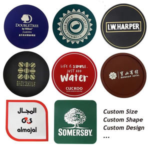 Posavasos de café Costers Cerveza de lujo Logotipo personalizado Bebida de silicona Posavasos de goma de PVC de silicona personalizado - Product Image 6