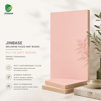 Panneau MDF en placage de bois écologique, imperméable et ignifuge, couleur rose pâle, 18 mm, pour cuisines et salles de bain modernes et contemporaines (E0)