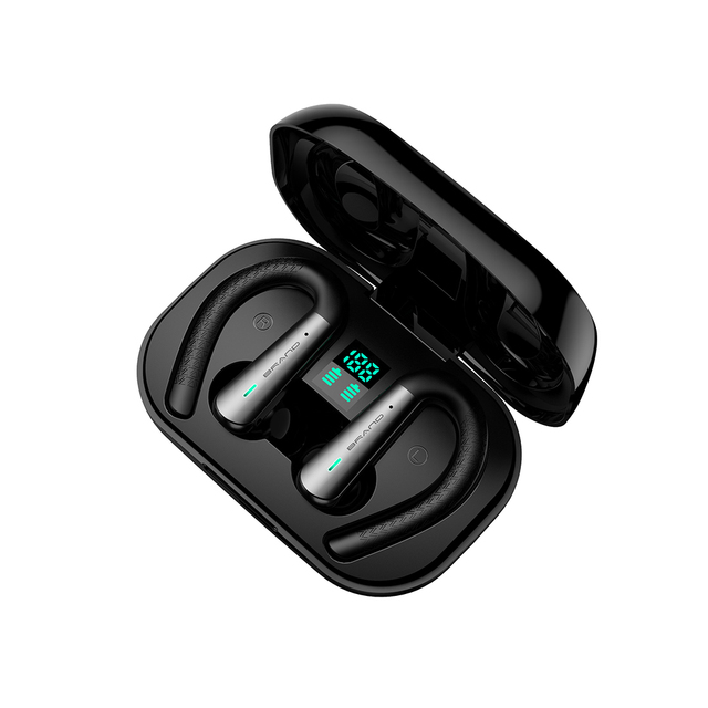 2025 LED Display In-Ear Wireless Sports Earbuds TWS BT 5.4 IPX6 Waterproof Touch Control 10mm Drivers MEMS Mic G200
