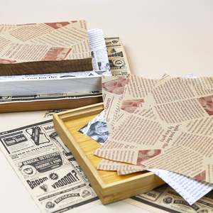 42*24CM Wholesale Customize Print Logo Disposable Food Safe Grade <b>Greaseproof</b> <b>Paper</b> Baking <b>Paper</b> Sheet 200pcs - Product Image 5