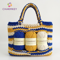 Tube Yarn High Quality 68% Cotton 32% Nylon Yarn NM1/1 Hand Knitting 50g Ball for Knitting