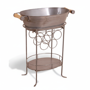 Vente en gros de support de baignoire à boissons en métal galvanisé avec support pour boissons pour les fêtes Conception de support durable pour boissons gazeuses conception personnalisée - Product Image 1