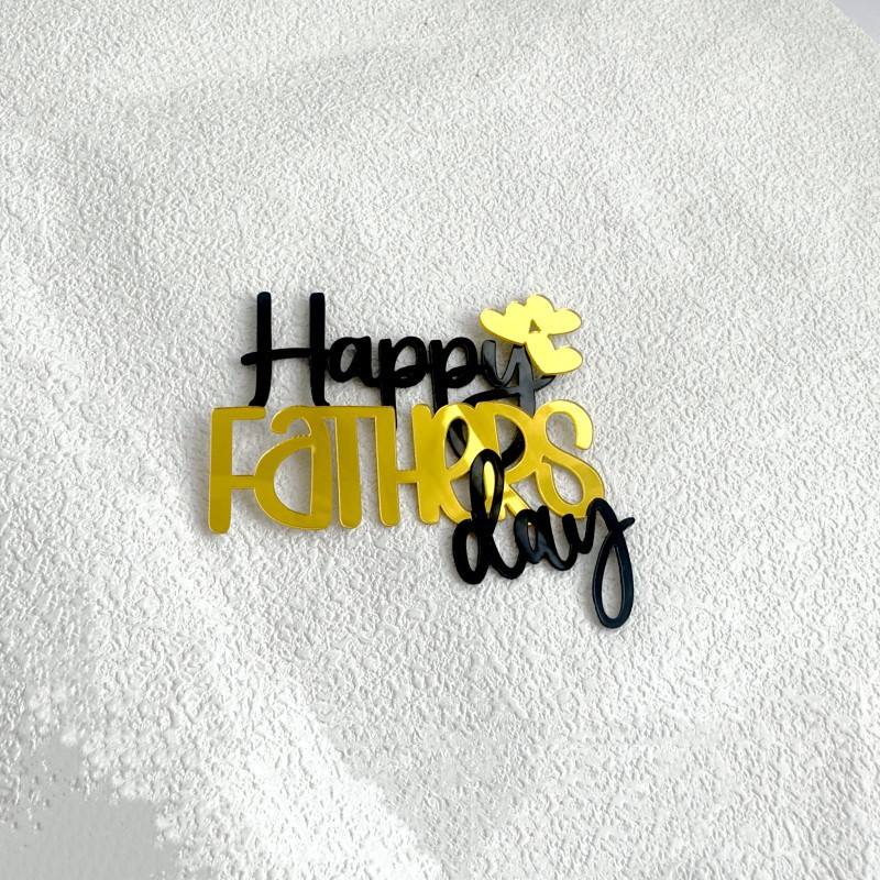 วันพ่อมีความสุขสองชั้น (กว้าง8.5ซม.)