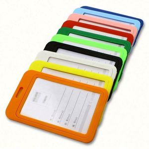 Custom <b>Plastic</b> Double-Side Transparent Pp Id Card Holder - Product Image 1