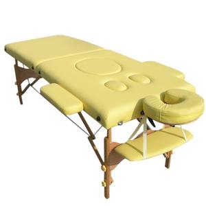 Lit de physiothérapie portable Kanglu, lit de beauté pliable en bois pour les soins de santé et l'utilisation en salle de sport, pliage mécanique applicable - Product Image 2