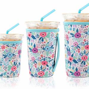 กระเป๋าเก็บความเย็นแบบหุ้มฉนวนนีโอพรีน 3 ขนาด พร้อมโลโก้สั่งทำ สำหรับใส่แก้วกาแฟ เครื่องดื่มร้อนและเย็น  กระเป๋าใส่เครื่องดื่มเย็นสำหรับโปรโมชั่น - Product Image 1