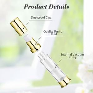 Luxury Custom Cosmetic Set Gold Acrylic Serum & Lotion Bottles & Cream Jars with Custom Logo 20g-120ml Sizes - Product Image 3