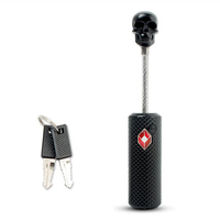 Cadenas de voyage homologué TSA avec clés, vente chaude OEM, pour valise, bagages, cadenas à câble