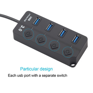 Hub USB Jmax P-ron 2026 de 4 Puertos con Interruptor de Encendido Individual e Indicador LED, Puertos 3.0, 4 en 1 - Product Image 2