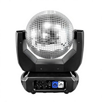 Lumière de boule à facettes dynamique 120W avec effets de réflexion rotatifs, 2 moteurs silencieux, tuiles miroir carrées à haute réflectivité