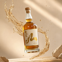 Bouteilles personnalisées en verre extra clair pour rhum, vodka, whisky, liqueur, brandy – 700 ml, 750 ml