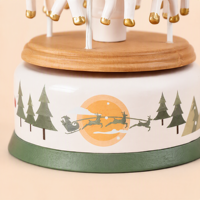 Boîte à musique en bois personnalisable avec logo, écologique, artisanale, pour la décoration de la maison, jouet pour bébé, cadeau