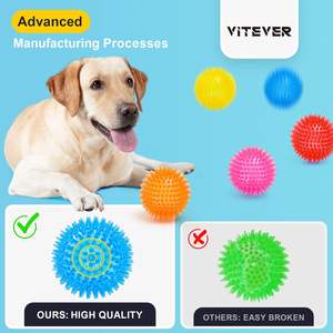 Dayanıklı <span class=keywords><strong>TPR</strong></span> Pet çiğnemek oyuncaklar topu interaktif gıcırtılı köpek oyuncak Pet oyuncaklar topu - Product Image 4