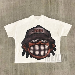 T-shirts de haute qualité 300 g/m² 100 % coton, coupe ample, épais, style cropped et boxy pour hommes - Product Image 1
