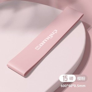 Bande de résistance Amyup 600*50*0.5mm 15lbs rose, portable pour le yoga et la remise en forme - Product Image 1